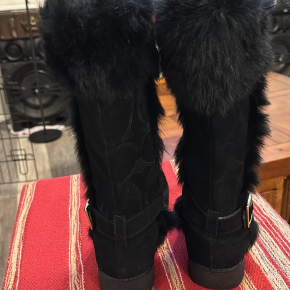 Coach black boots size 6B - Picture 8 of 12